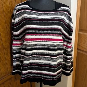 LIVERPOOL Los Angeles Textured Boatneck Sweater, So Soft, Wmn Sz L, NWOT!!!